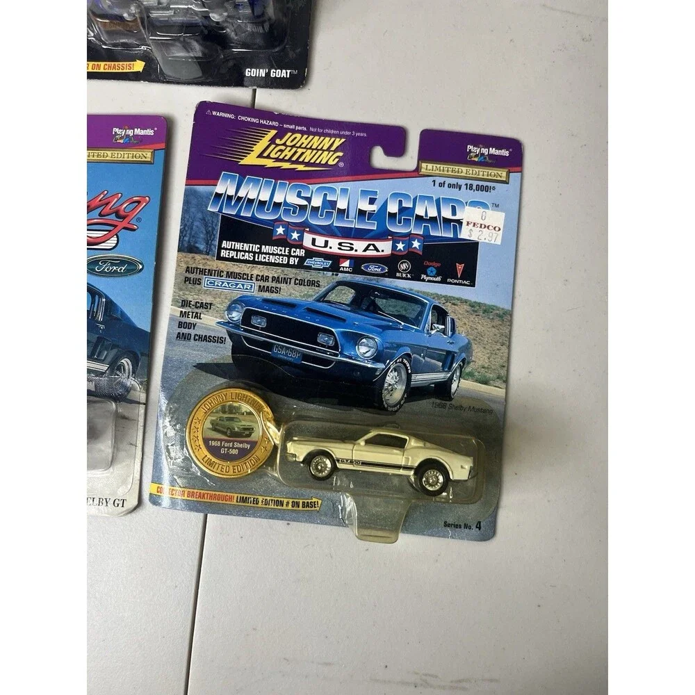 Johnny Lightning- Mustang Classics -Muscle Cars USA - Hot Rods- Lot Of 3